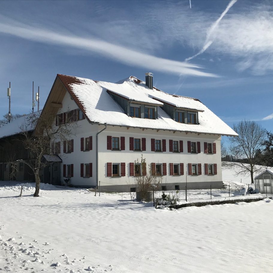 Ferienhaus im Schnee